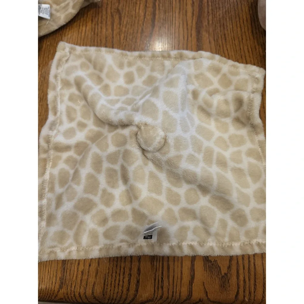 HB Hudson Giraffe Plush Lovey Baby Security Blanket Tan Cream